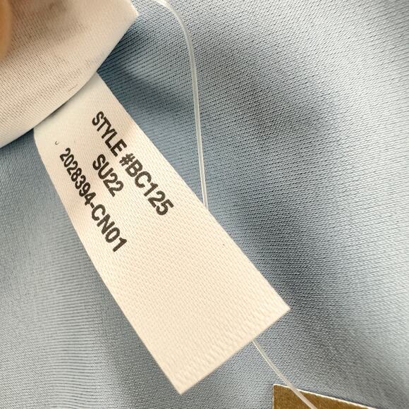 J.Crew Curved Waist Cheeky Bikini Bottom Beach Swim Minimalist Blue Large NWT - Picture 12 of 13